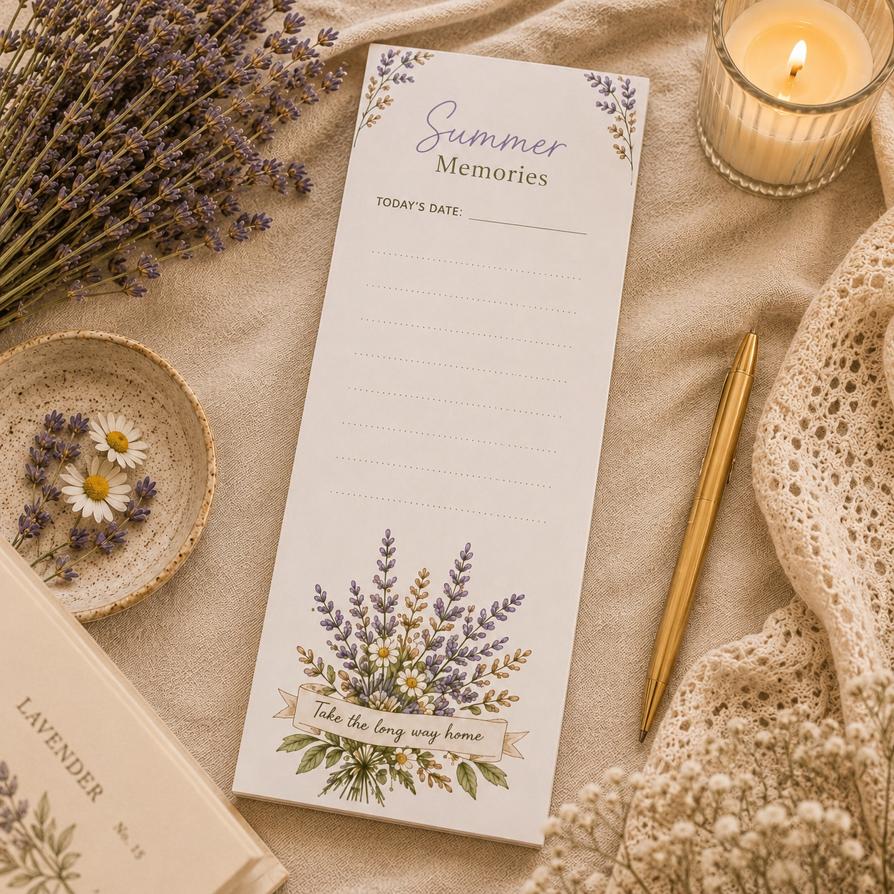 Summer Memories Notepad | Summer Whispers Collection