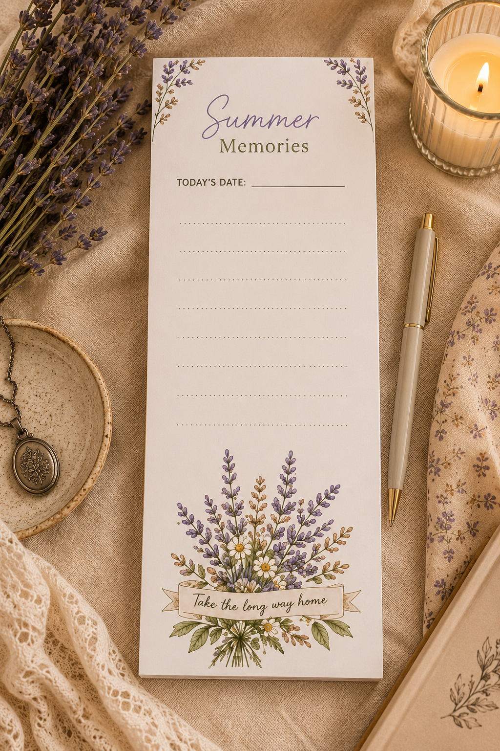Summer Memories Notepad | Summer Whispers Collection